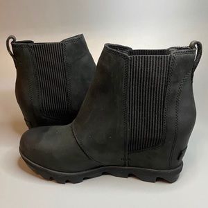 Sorel Lea Wedge Joan of Arctic Wedge Chelsea 7 Black